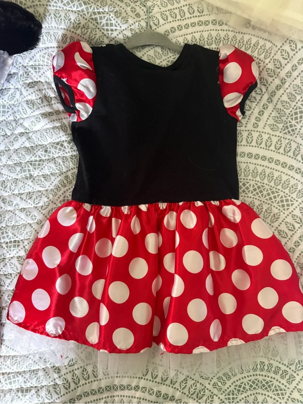 Disney Minnie Mouse Red, White & Black Polka Dot Costume Dress